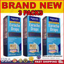 Hyland's Naturals Homeopathic Swimmers Ear Ache Drops - 3 Pack 2 Extra