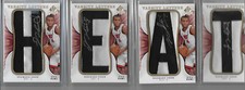 Daequan Cook SP Authentic Varsity LETTER PATCH RC Auto Card Set 8/8 Autographs
