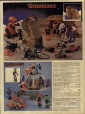 Publicidad en papel 1985 Toy Starriors estación de batalla blindada Mantech Mickey Mouse computadora