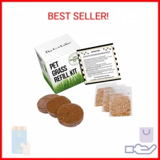 The Cat Ladies Cat Grass Refill Kit 100% Organic 3 Pack