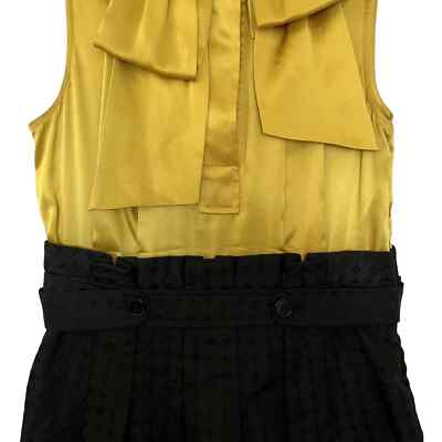 bcbgmaxazria black and gold dress Sequin Crepe Dress Gold & Black Combo / 6