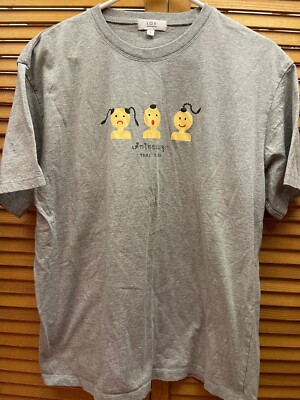 I.D.V INDIVIDUAL, THAI KIDS, MEN'S L, GREY TEE SHIRT, SHORT SLEEVES, NWOT