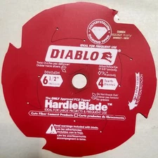 Diablo D0604DH PCD HardieBlade Cement Cutting Saw Blade, 6-1/2" x 4T