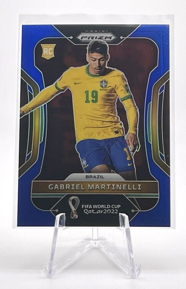 Gabriel Martinelli 2022 Panini Prizm World Cup Blue /299 Rookie #29 Brazil