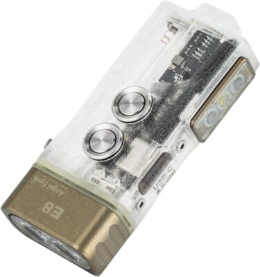 RovyVon Angel Eyes E8 Keychain Flashlight, 700 Lumens, Red/White/Red, CW