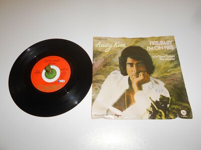 Andy Kim - Fire , Baby i´m on Fire (1974) Vinyl 7` inch Single Vg ++