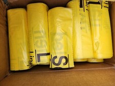 Medegen Medical Products, LLC X2602 Laundry Bag, 40in. x 45in., Yellow/ Printed,
