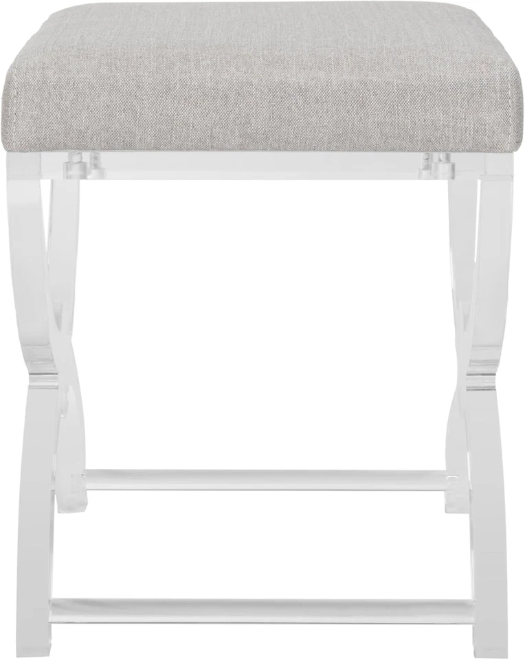 Otomana de acrílico transparente Delfina Home Collection, Foto 3 de 4