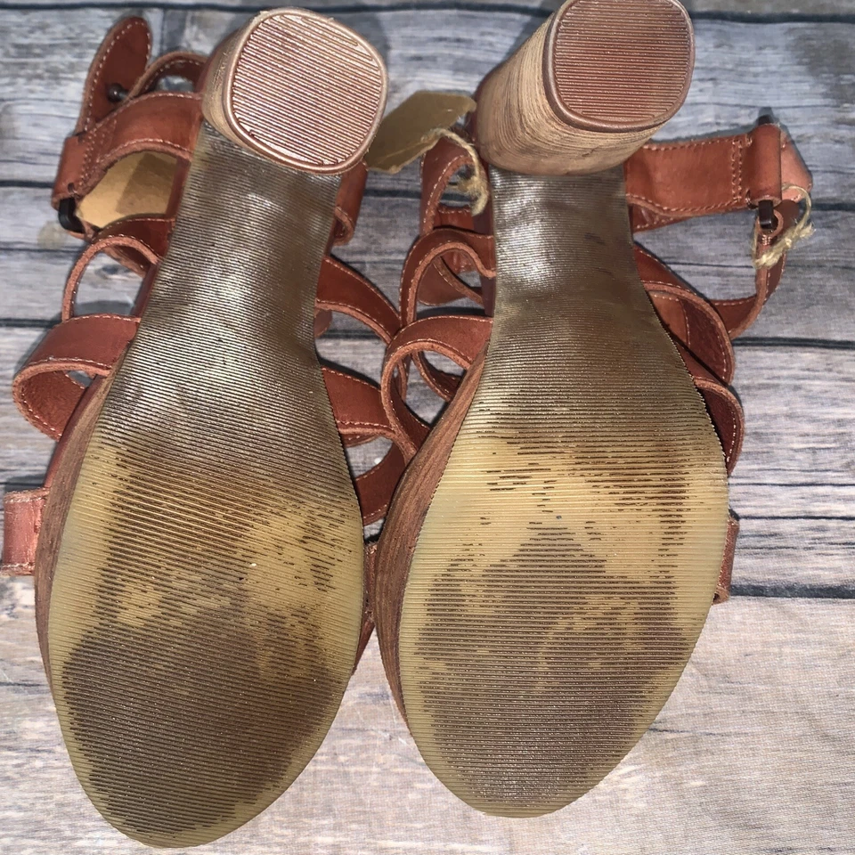 Zapatos de tacón Diesel para mujer de cuero marrón talla 37 talla US 6,5 EUC Foto 4 de 4