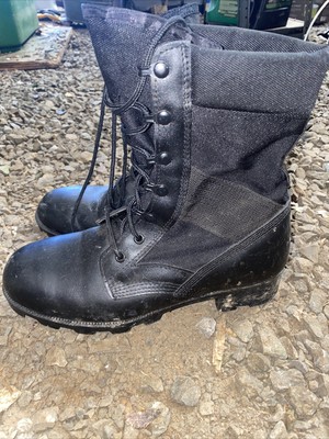 fabric combat boots