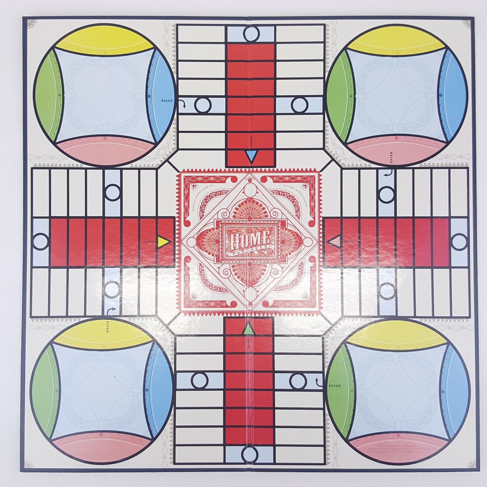 Personalized Wooden Parcheesi Board Game With Pictures - 4 Players