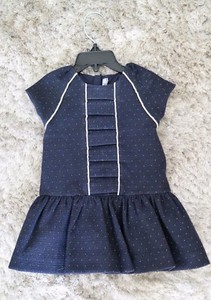 navy blue frock for baby girl