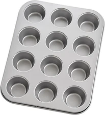 Mrs. Anderson's Baking Non-Stick 12-Cup Mini Muffin Pan, European Carbon Steel,