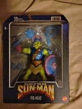 Mattel Rulers Of The Sun Sun-Man Masterverse Pig-Head MOSC