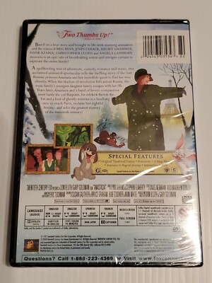Anastasia (DVD, 1997 2002, Brand New Sealed) Oop 24543035343| eBay