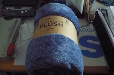 Berkshire Blanket Home Co Eco Plush Oversize Throw 50" x 70" Blue New