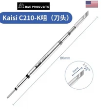 Kaisi T210 Solder Iron Tip, C210-K C210 Knife Head Best For Aifen & Sugon