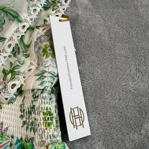 House of Harlow Womens Tiered Maxi Dress Size S Floral Tea Wedding Garden Pastel - Picture 7 of 14
