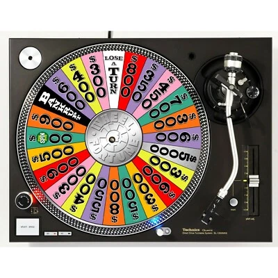 PLASTIC WAFFLES DJ Wheel Of Fortune #3 Game Show Slipmat Turntable 12" LP Record Audiophile x1