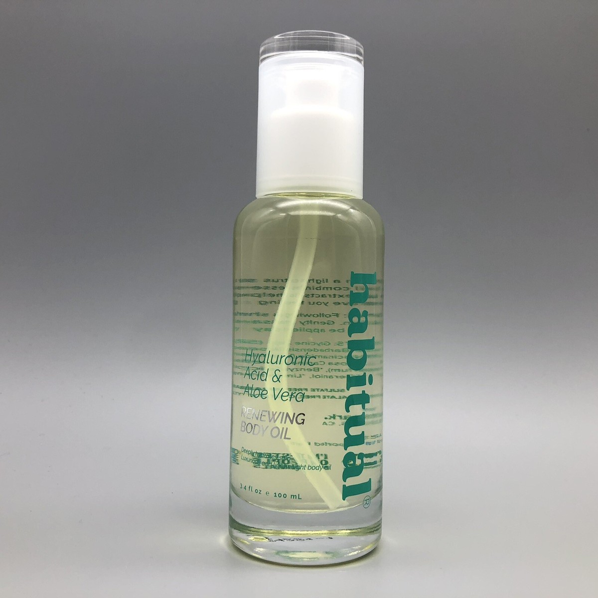 Habitual Renewing Body Oil Hyaluronic Acid & Aloe Vera 3.4 Fl Oz Made in  USA New | eBay