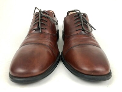Cole Haan Air Williams Brown Leather Lace Up Plain Oxford Loafers Shoes Mens 8.5 COLE HAAN | Williams Brown Leather Plain Captoe Lace Up  main image 4