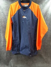 VTG Denver Broncos Nike Team NFL Mens 2XL Oversize Pullover Windbreaker Jacket