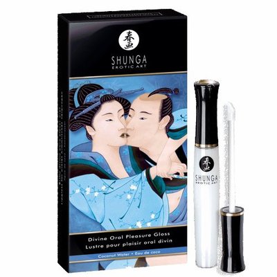 SHUNGA DIVINE ORAL PLEASURE LIP GLOSS COCONUT WATER SEXUAL ENHANCER