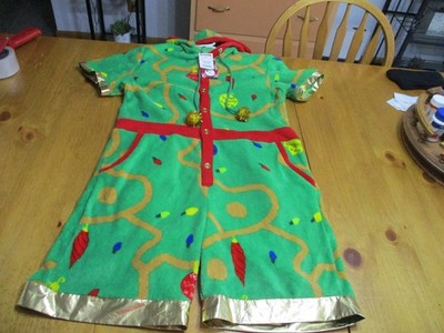 Blizzard Bay Christmas Tree men's Ugly Christmas Romper, Medium, NEW W/Tags