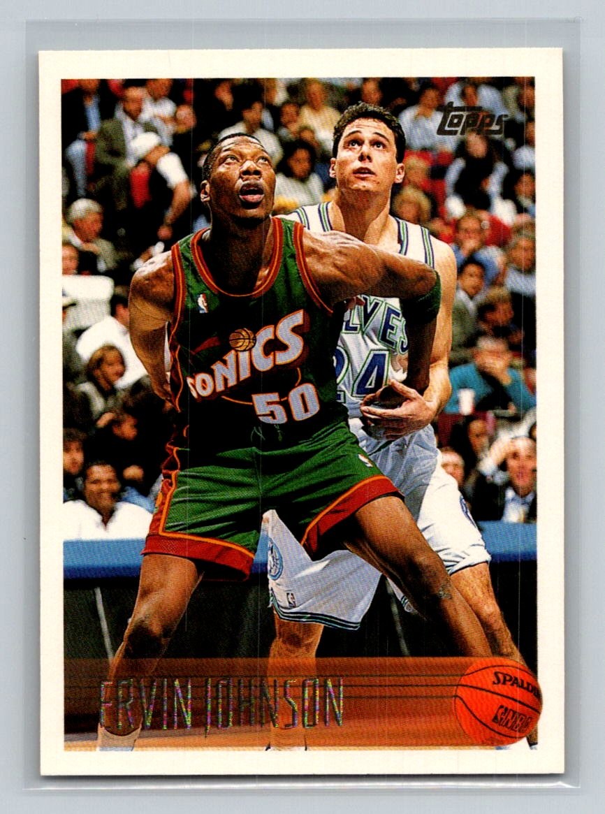 1996-97 Topps #92 Ervin Johnson Seattle SuperSonics Basketball Card