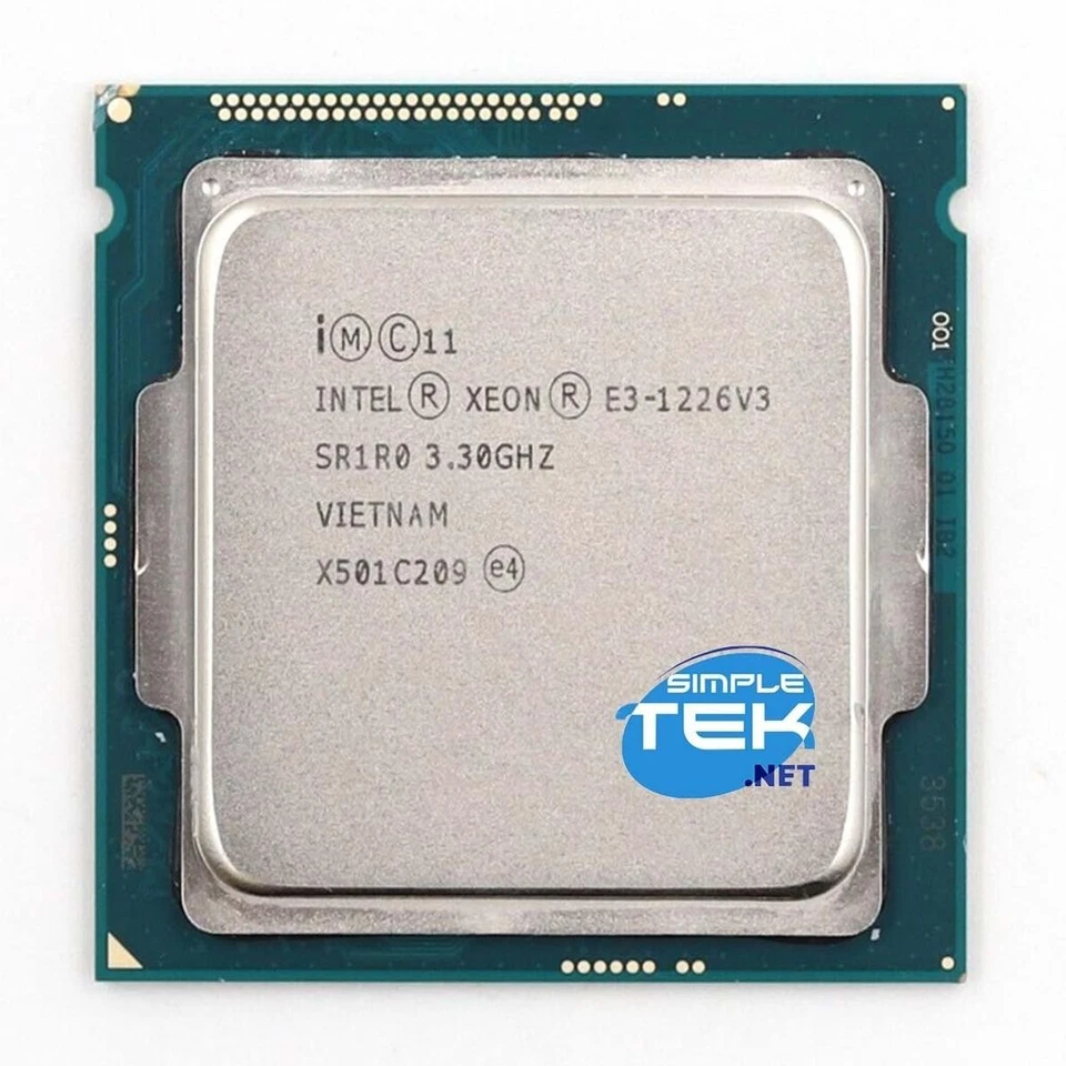 Processor Intel Xeon E3-1226 V3 3.30GHZ SR1R0 Socket LGA1150 LGA 1150 CPU - Image 3 of 4