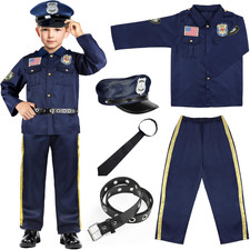 Joycover Police Officer Costume - Police Uniform For Kids Toddler Dress Up Cop