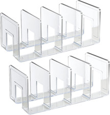 Acrylic File Holder, Clear File Sorter Desk File Organizer, Sturdy Desktop File