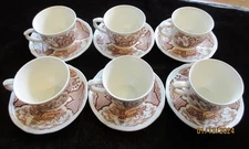 One FAIR WINDS Cup & Saucer Alfred Meakin Staffordshire England