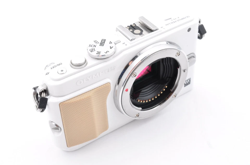 [Exc+5 Shutter:682] Olympus PEN E-PL5 16.1MP Digital SLR Camera Body White #0340 - Image 3 of 4