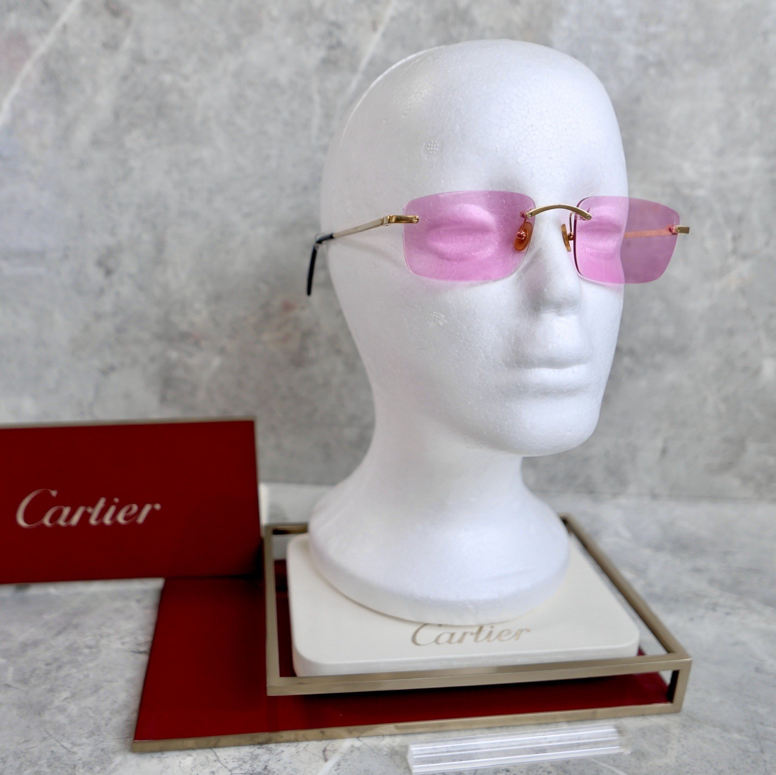 Authentic Cartier Rimless Titanium Sunglasses Eye… - image 21