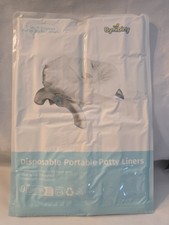 36-Packs 2-in-1 Disposable Potty Liners with Absorbent Pads Leak-Proof Bynbiny