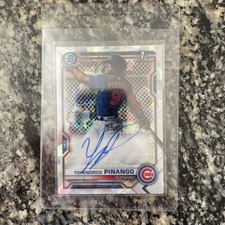 2021 Bowman Chrome Prospect Atomic Refractor /100 Yohendrick Pinango Auto