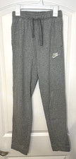 Nike Youth XL Gray Jogger Pants Lightweight Cotton drawstring Pockets Unisex