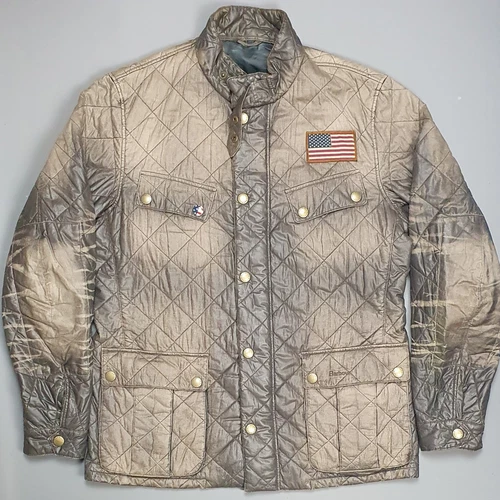 ALEXANDER MCQUEEN Giacca trapuntata uomo Barbour Steve McQueen Mullholland Distresses taglia XL
