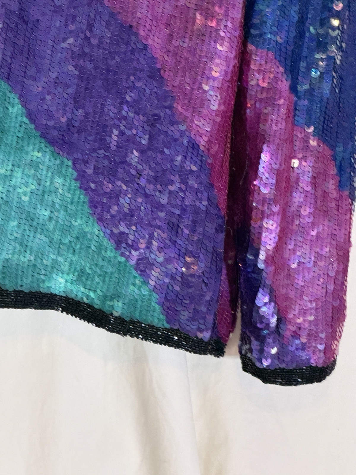 STENAY SILK JACKET SEQUIN JACKET  MEDIUM - image 12