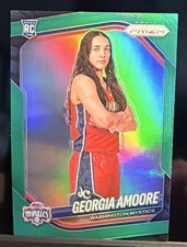 Panini 2025 Prizm WNBA Georgia Amoore RC Green Prizm #103 Mystics