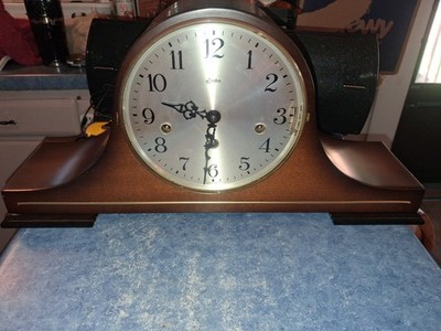 Vntg Linden 8 Day Triple Chime Clock Franze Hermie 2 Jewel 1050-021 Works Great!