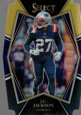 2021 Select Prizm Black and Gold Die Cut #124 J.C. Jackson - FB