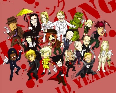 Anime hellsing alucard seras victoria Custom Gaming Mat Desk