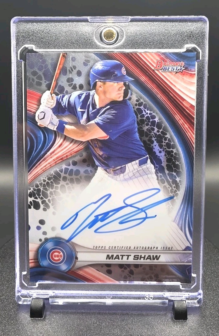 🐻⚾️ ✍️🏼  MINT!! 💎 Matt Shaw 2024 Bowman's Best Autographs 