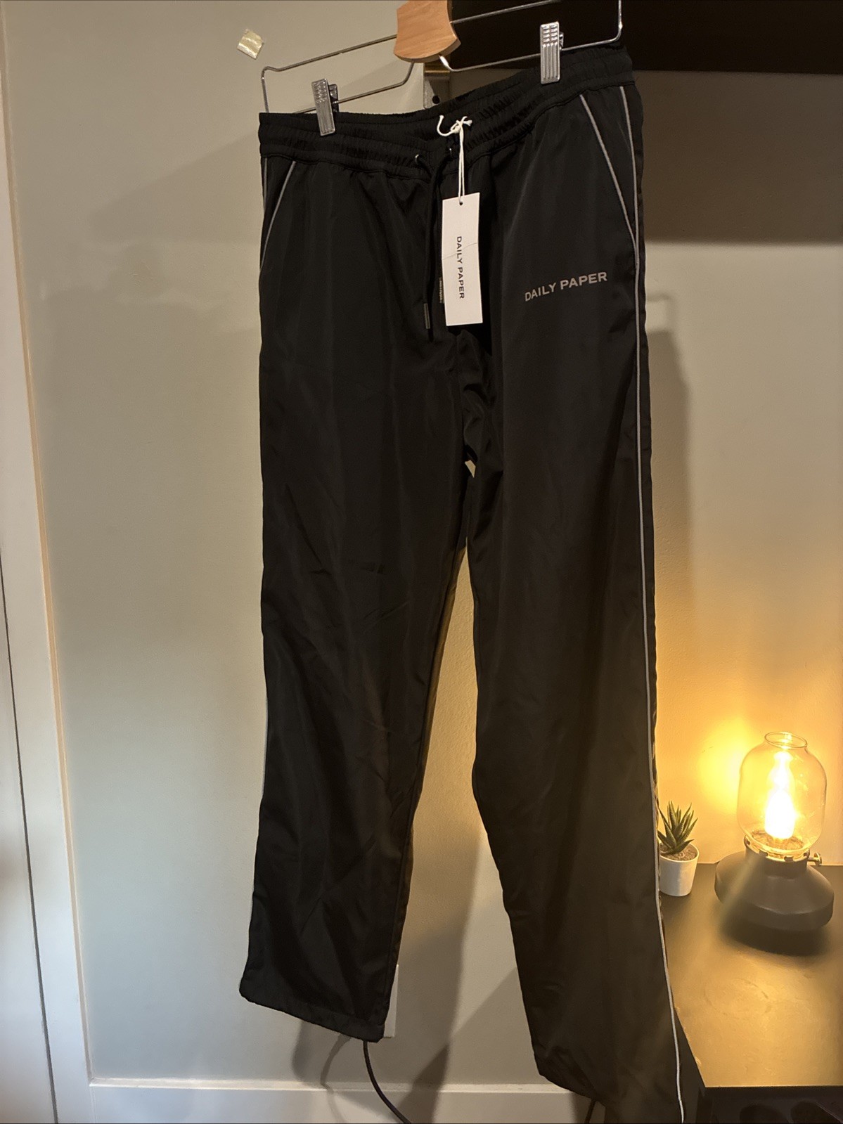 Daily Paper Track Pants Size Small With Drawstring And Ankle Fasteners