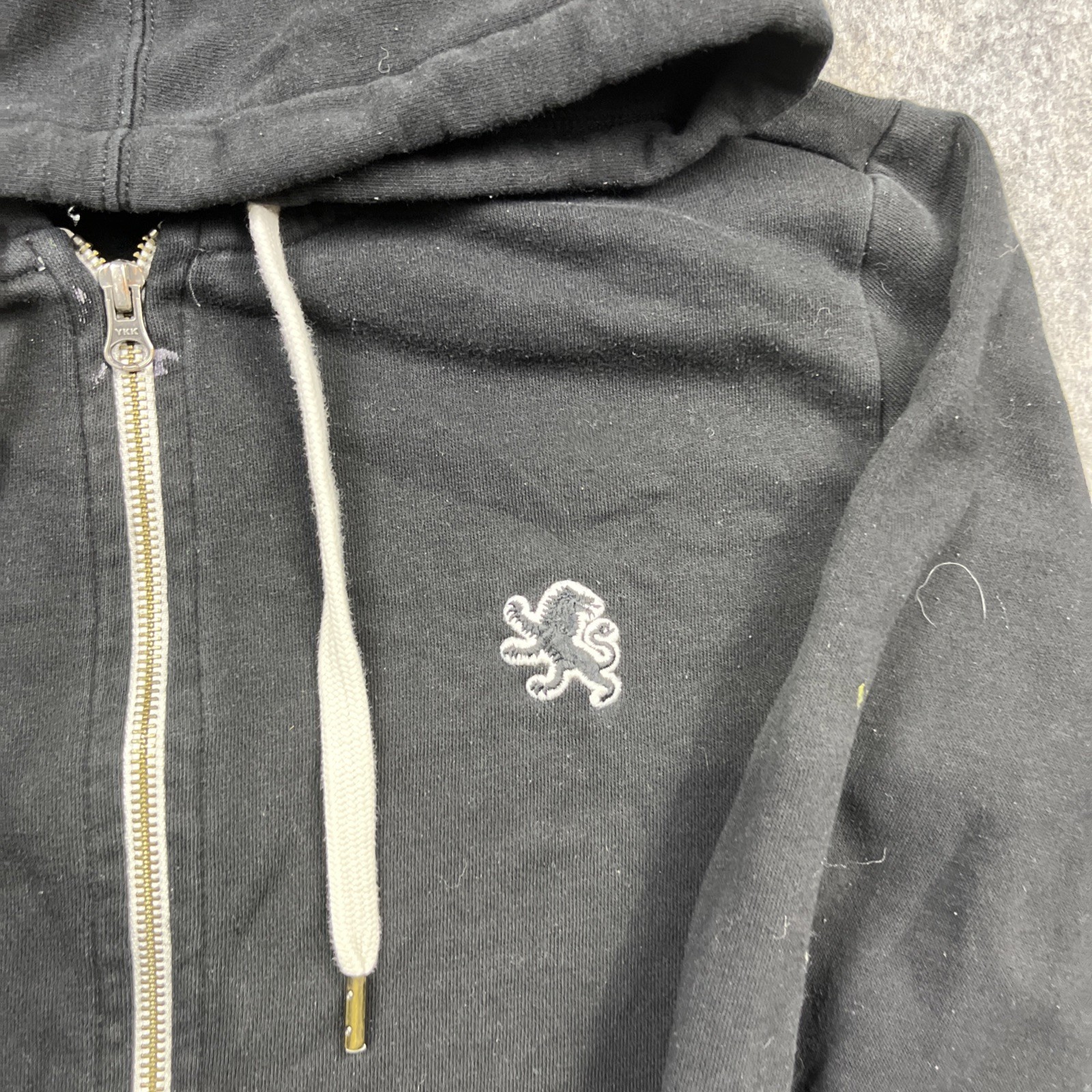 Express Men’s Black Basic Essentials Zip Up Small… - image 3