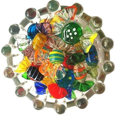 12Pcs  Murano Glas Süßigkeiten Candy Dekorationen Geschenk Für Hochzeit Xmas