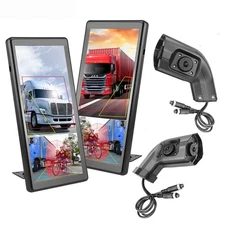 10.36" Electronic Rear View Mirror Monitor Rear Side Camera DVR BSD AI Detection