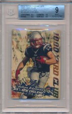 🔥JULIAN EDELMAN 2014 Topps CHROME Mini 1000 Yard Club SUPERFRACTOR 1/1 BGS 9🔥